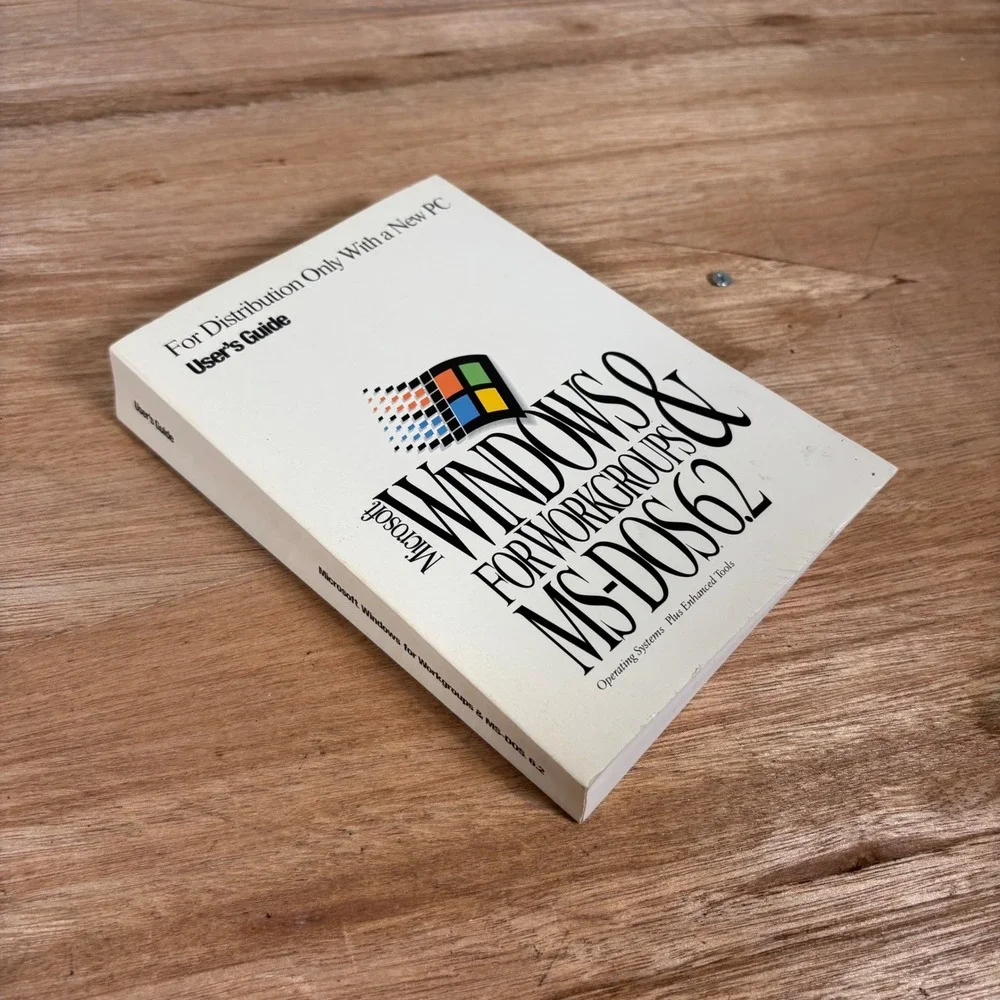 Microsoft Windows for‎ Workgroups & MS-DOS 6.2 User Guide Vintage Manual